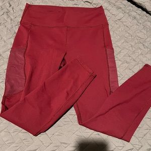 Fabletics High Waisted Leggings - Port Wine